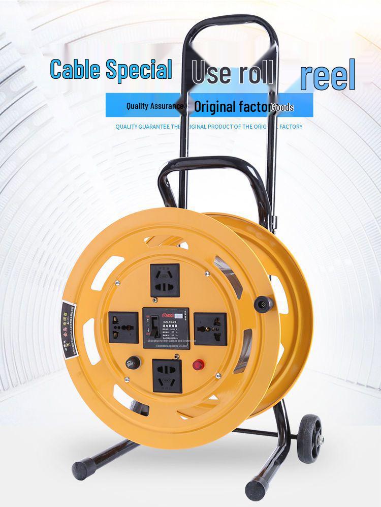 Portable Movable Cable Reel Winder and Roller Spool