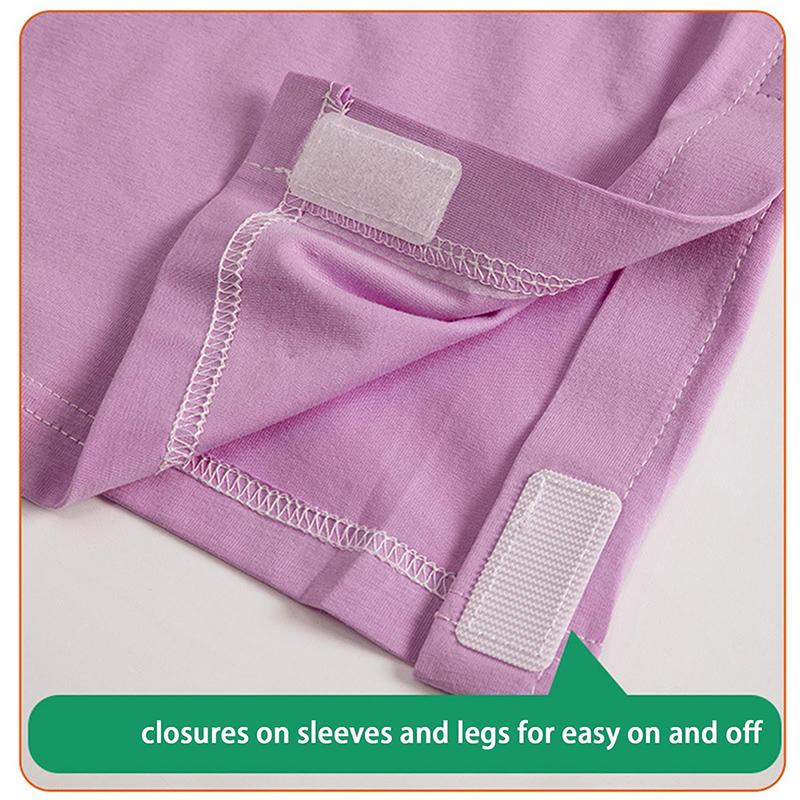 Women's Full-Open Patient Care T-shirt Postoperative Easy-On/Easy-Off Care Top