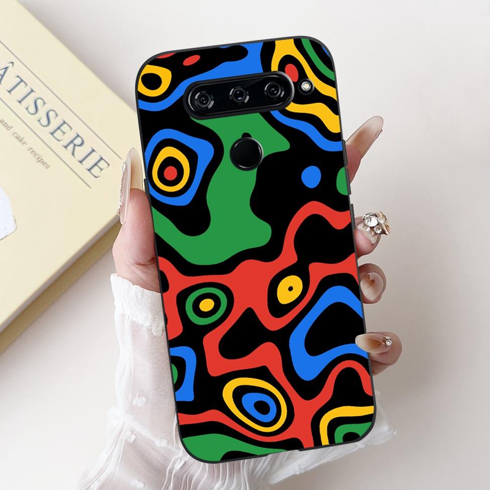 For LG V40 V50 ThinQ Case V50S ThinQ Cute Cartoon Cat Luxury Cool Shockproof Silicone Back Cover For LG V50S ThinQ 5G Phone Case