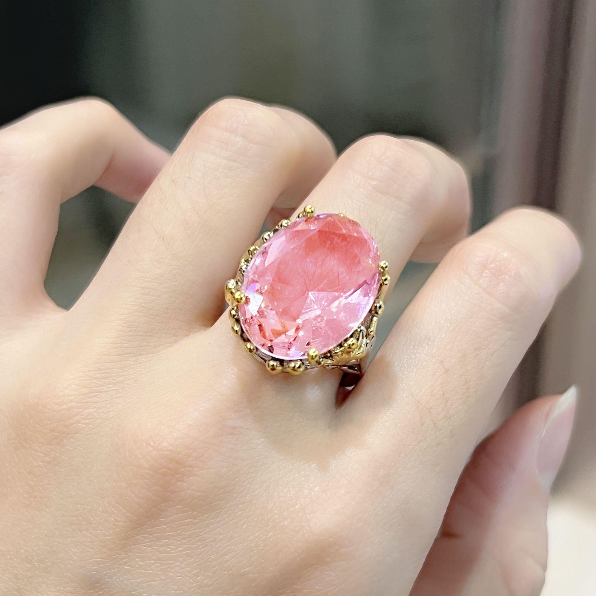 

, натуральный хрустальный камень с различной текстурой спереди, элегантные украшения в виде колец для девочек