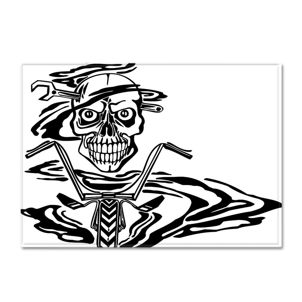 Skull Living Room Floor Mat Bedroom Dining Room Carpet Carpet Doormat