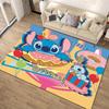 1 buc Covor cu model Disney Lilo și Stitch Covoraș de zonă Covor antiderapant Lavabil manual Preș pentru podea Potrivit pentru Sufragerie Dormitor Decor Acasă
