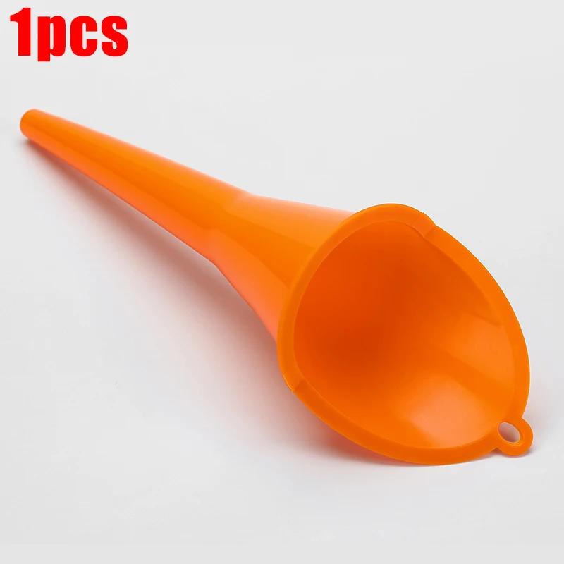 Car Long Stem Funnel Gasoline Oil Fuel Filling Tools Anti-splash Plastic Oil Funnel Motorcycle Refueling Auto Accessories Tools