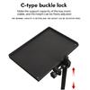 Microphone Stand Rack Tray Holder Sound Card Tray, Clamp On Shelf for Recording