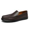 Four Seasons Genuine Leather Mens Shoes Casual Luxury Brand Soft Men Loafers Moccasins Breathable Slip on Male Boat Shoes