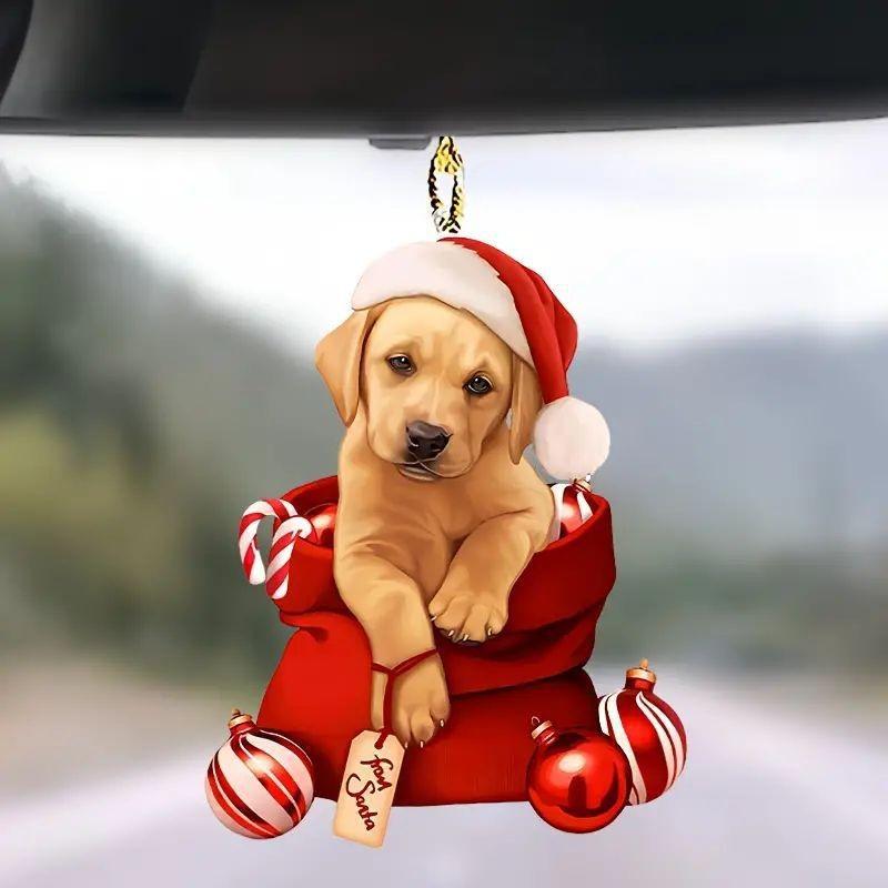 Car Acrylic Stylish Pendant Perfect For Decorative Touch In Vehicles And Trees Holiday