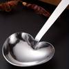 2sets 4pcs/set Kitchen Seasoning Spoon Stainless Steel Heart Measuring Spoon Baking Tool
