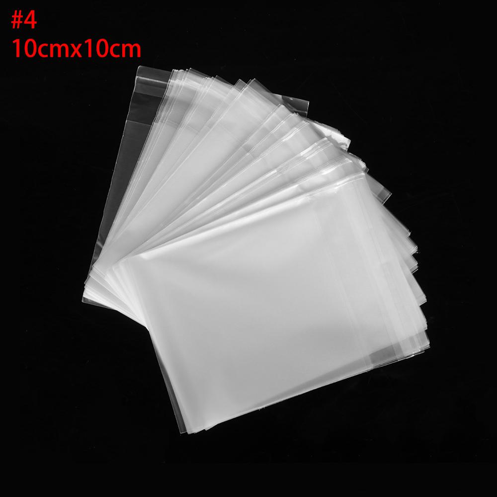 100pcs/lot Pastry Tool Biscuit Gift Snack Decoration Transparent Matte Self Adhesive Cookie Bags Seal OPP