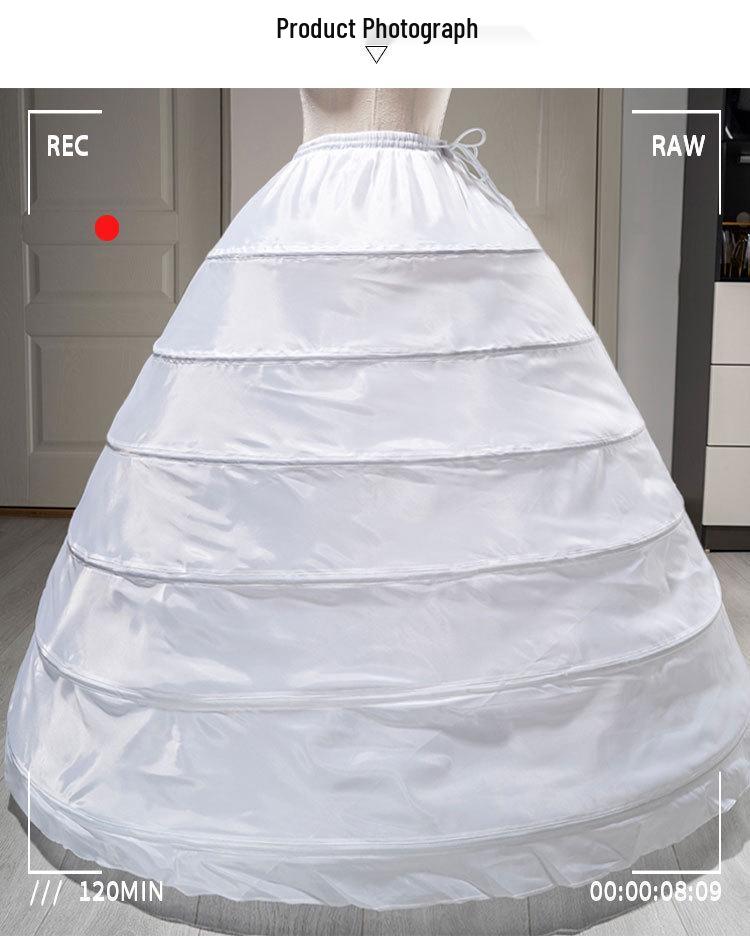 Sottogonna a crinolina taglie forti: Sottogonna soffice lunga fino ai piedi per abiti da sposa, da sera o stile Lolita.