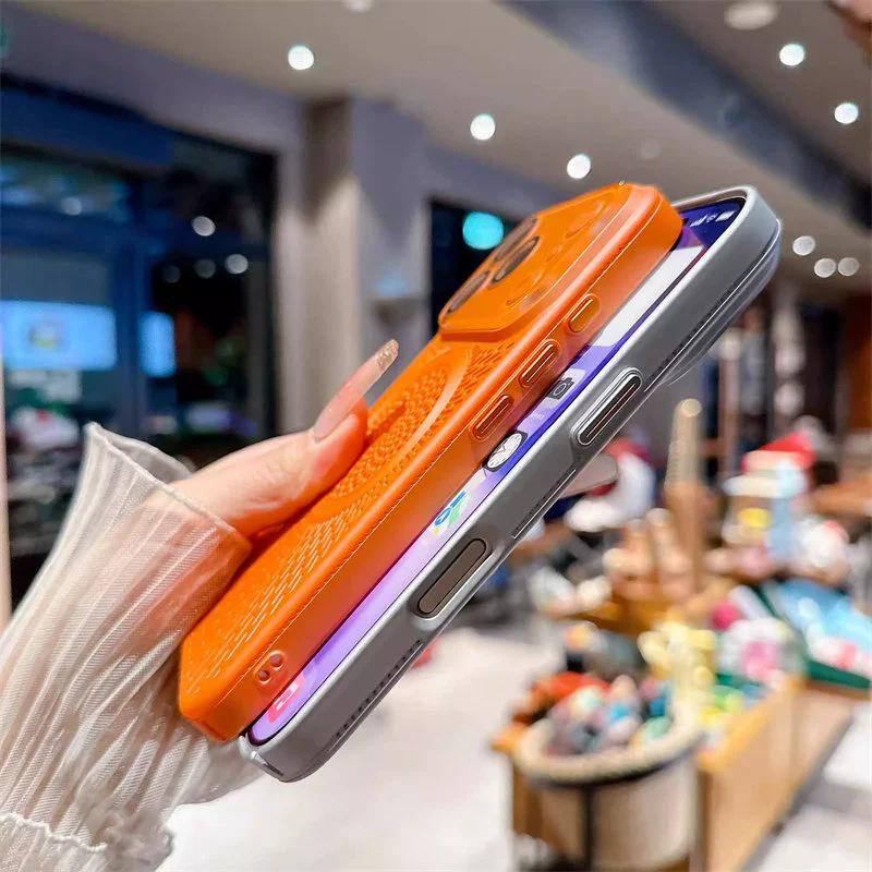 Matný magnetický chladicí kryt s ochranou čočky pro iPhone 17 Pro Max