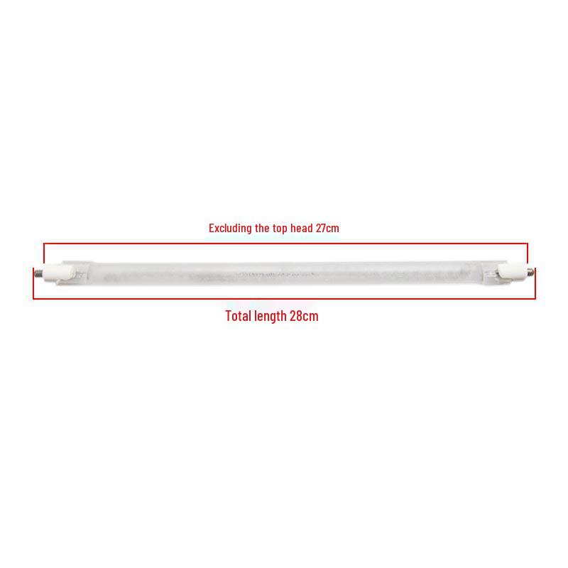 Frosted Halogen Heating Element Tube - 400W Electric Heater Accessory for Fire Pits