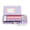 Sonic Pencil Pencil Pencil Glitter Liana Case, Check, Double-Sided Holder, Puri-ke, Ukasapo, Tiara, Violet, FD-1046-V