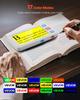 Portable Digital Magnifier, 127mm HD Electronic Video Magnifier for Low Version, 4X - 32X Zoom Electronic Reading Aid with 17 Color Mode, AV Output,