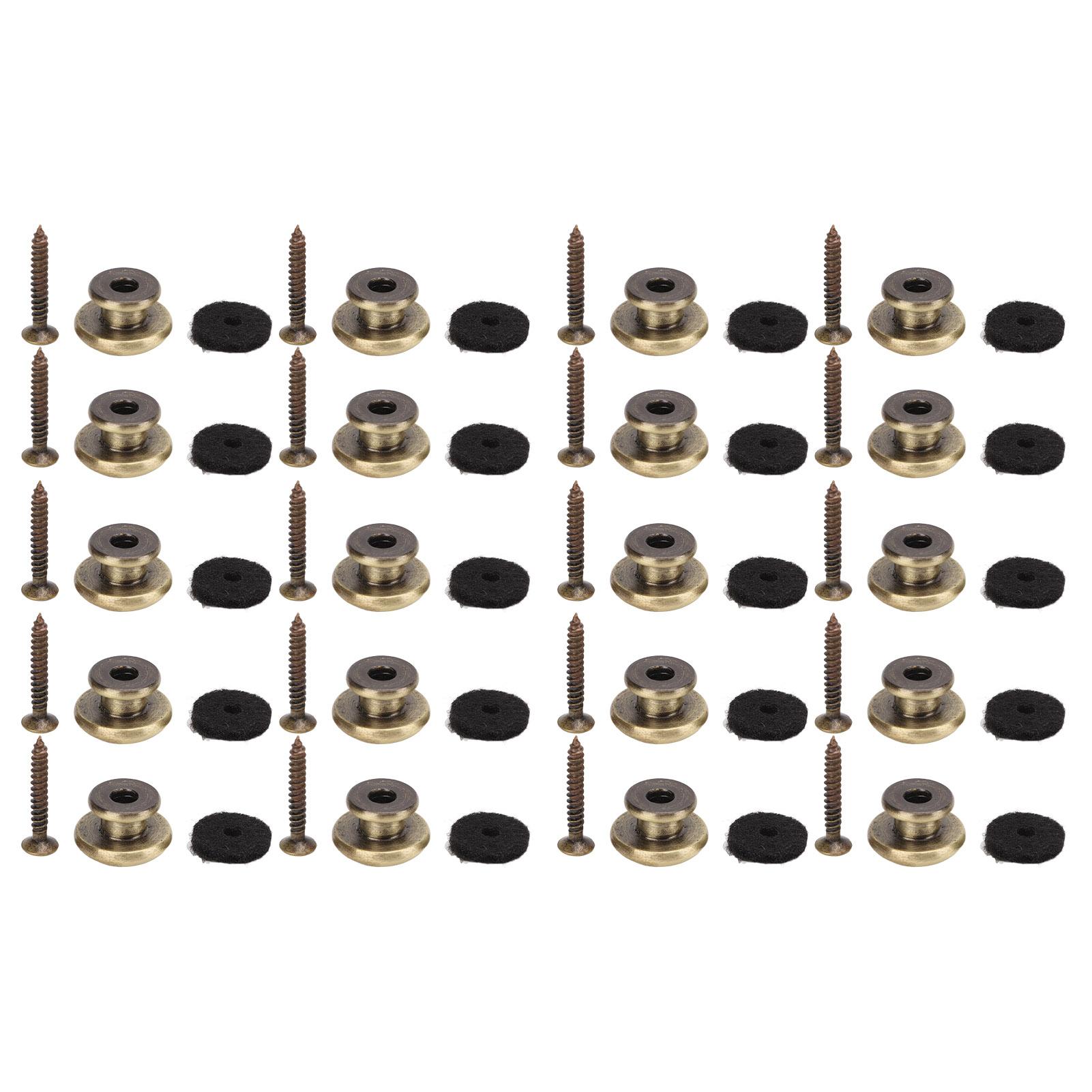 

20Pcs Guitar Strap Button Set Metal Guitars Straps Lock Ukulele Accessories for Bass