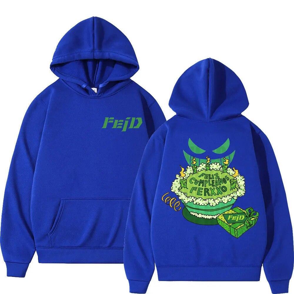 2023 Feid Ferxxo Album Tour Print Hoodie Unisex Women Fashion Aesthetics Sweatshirts Hip Hop Rap Oversized Hoodies Y2k Streetwear