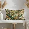 VIKAMA Boho Tropical Pillow Cover Palm Leaf Hibiscus Design Decorative Cushion Case for Home Patio Garden Bedroom Living Room