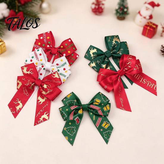 Decorative Bows for Gift Boxes Christmas Bow Hair Clips Women and Girls, Festive Accessories, Cute Accessories Holiday Photos Non Slip Barrettes