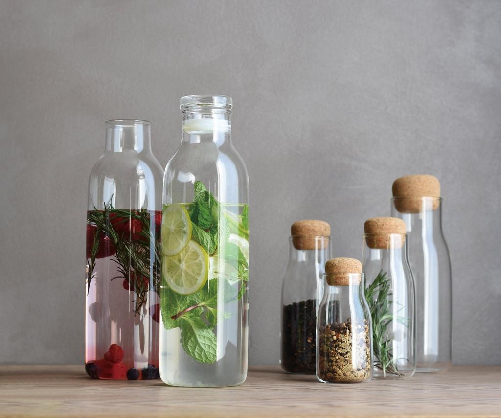 Kinto BOTTLIT Carafe 1L Safe Glass 27683 Microwave/dishwasher Heat-resistant