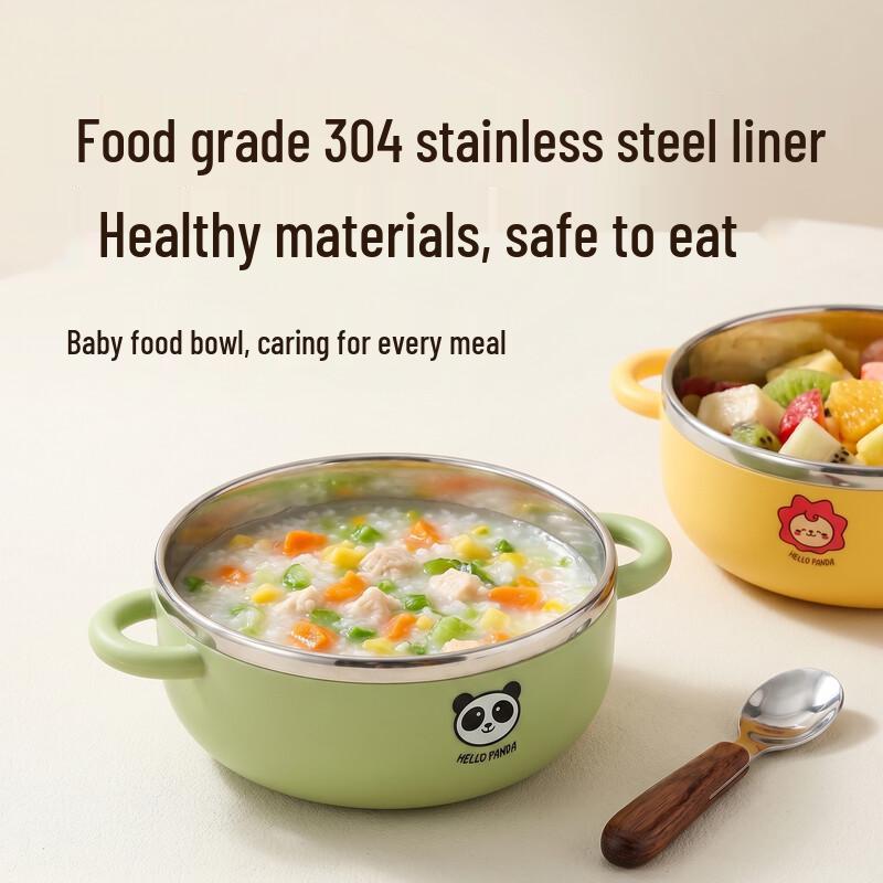 WORTHBUY 304 Stainless Steel Baby Feeding Bowl