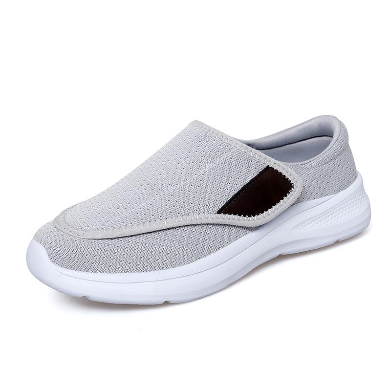 Velcro Soft-Soled Walking Shoes for Seniors, Men and Women, Wide Fit, Large Size 42, Ideal for Autumn Sports and Comfort.