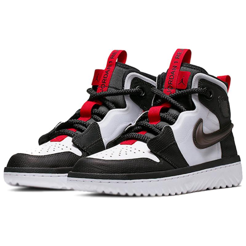 Jordan 1 High React Black White Gym Red Jordan AR5321-016