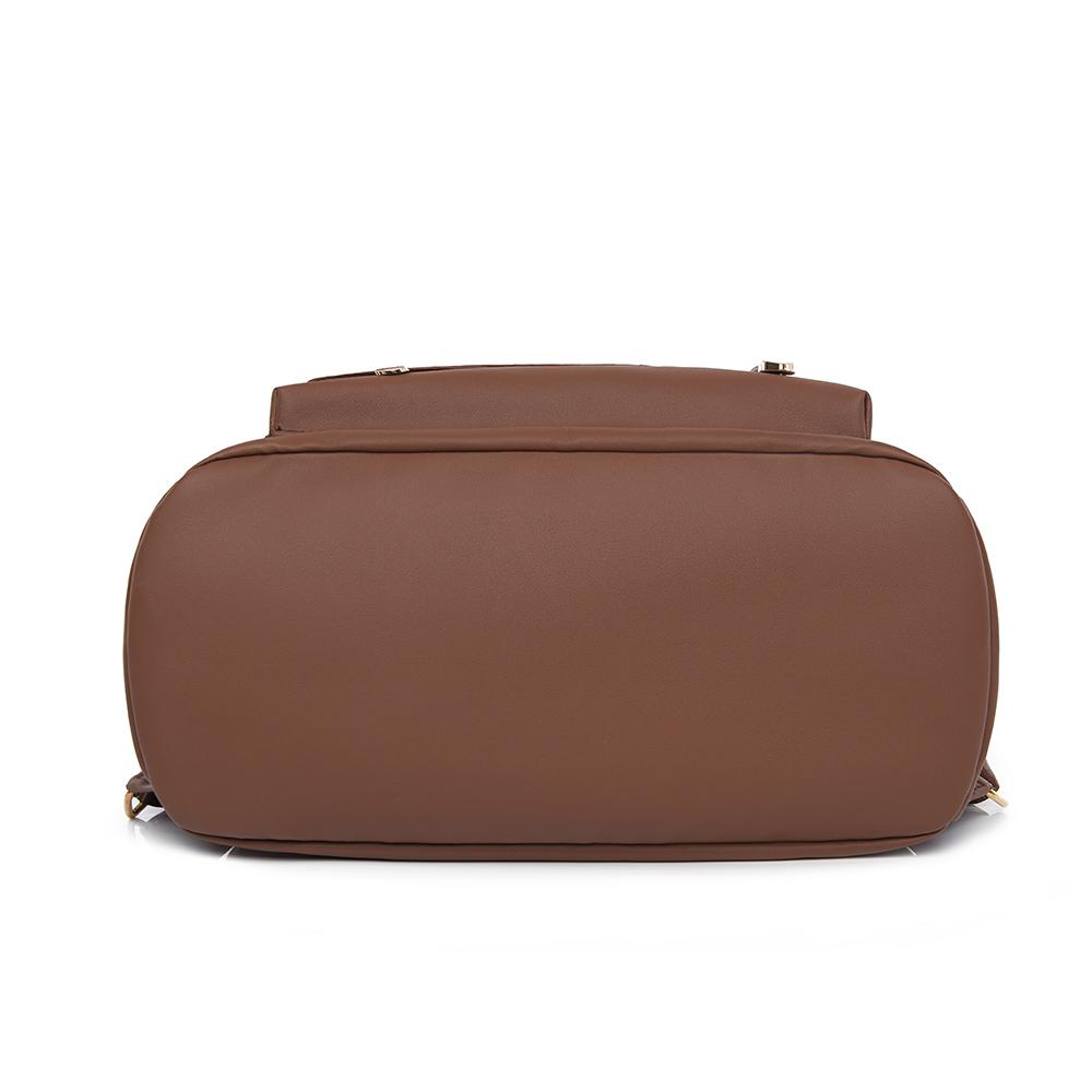 Mochila para Mujer PU Cuero Suave Bolso de Hombro de Doble Uso Mochila de Gran Capacidad