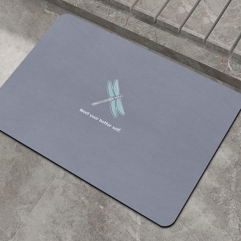 

[Быстросохнущий] Однотонный быстросохнущий коврик для двери из диатомовой грязи, нескользящий коврик для ног для ванной комнаты, коврик для пола в ванной комнате, ковер, можно резать 40X60cm 15.7X23.6in