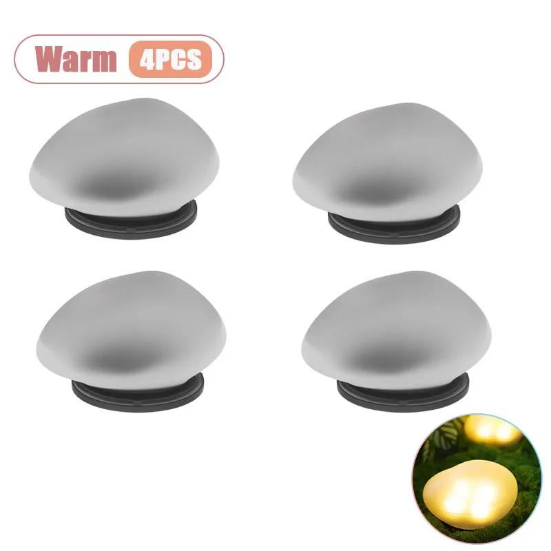 1/2/4PCSOutdoor Solar Garden Pathway Light Decorative Faux Yard Lawn Landscape Lamp Waterproof Patio Walkway Lighting Home Decor