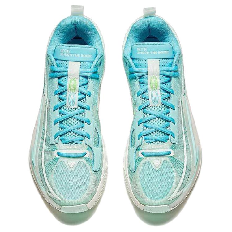 Anta Fong Mang 1 Support Anti-Twist Wear-Resistant Breathable Basketball Shoes Men Sneaker Iceland-Blue 112431104-6