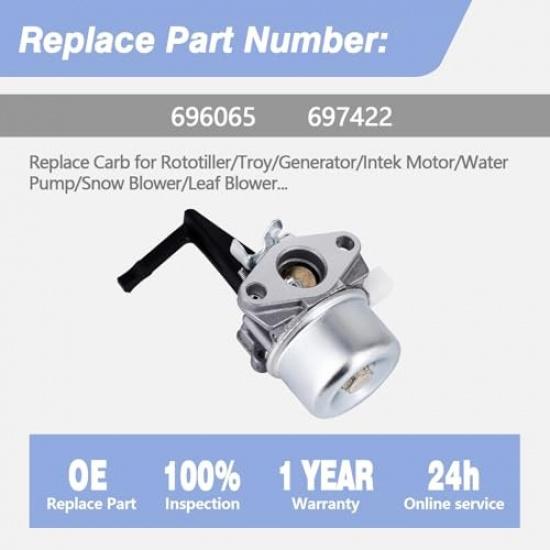 Carburetor for 696065 697422 110402 110412 5-7HP Tiller Engine Rototiller Troy