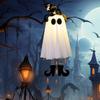 Halloween Ghost Light Hanging Decorations Lamp Pendant Outdoor Lighted Ornaments for Garden Lawn Porches Patio Backyard