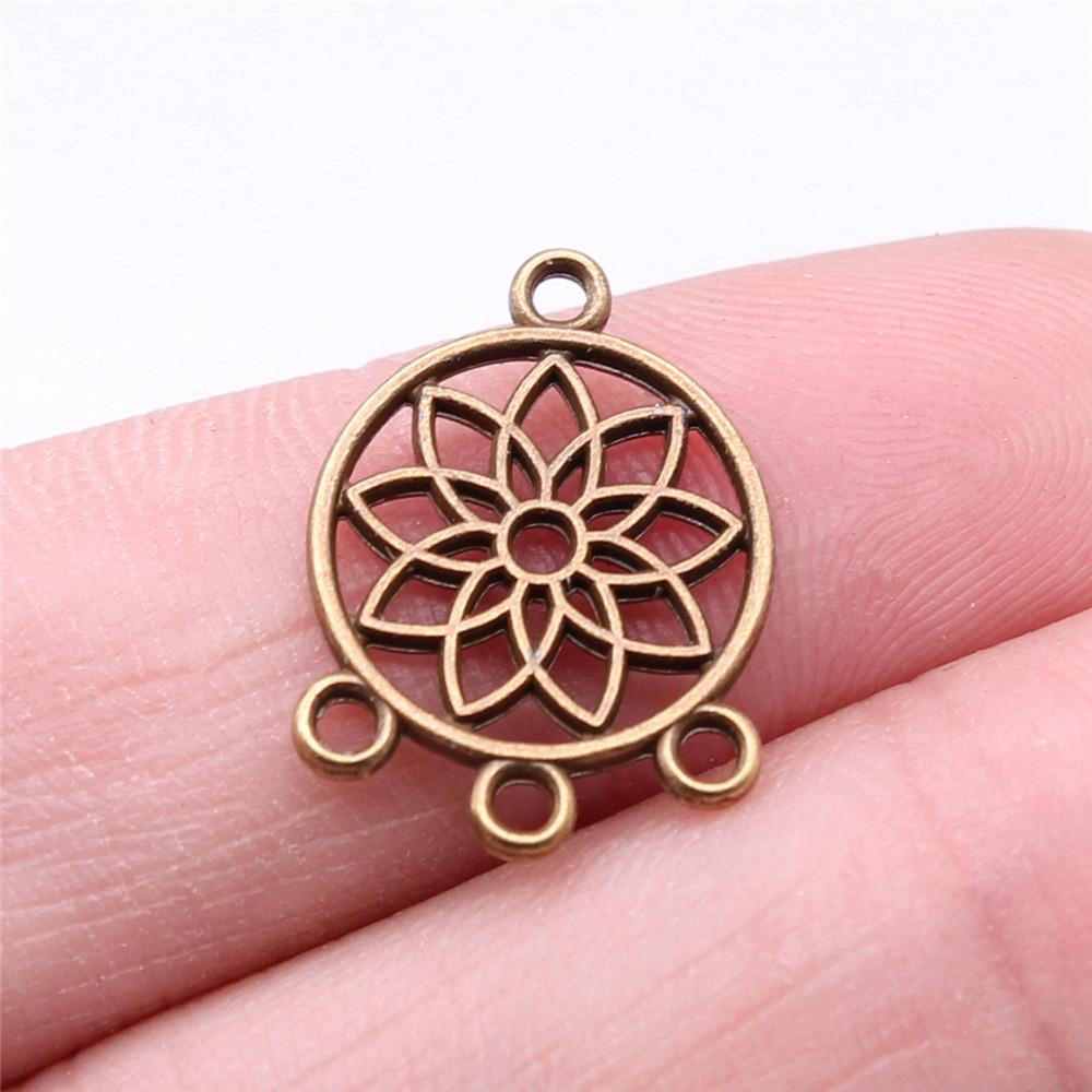 Accessoires Pièces Connecteur Boucle d'Oreille Rond Multi-Trous Fournitures de Bijoux de Mariage ZA044