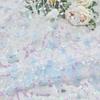 1 Yard Laserstickerei Dreidimensionaler Stoff Schmetterling Netz Kinderkleid Pailletten Stoff Material für Kleidung