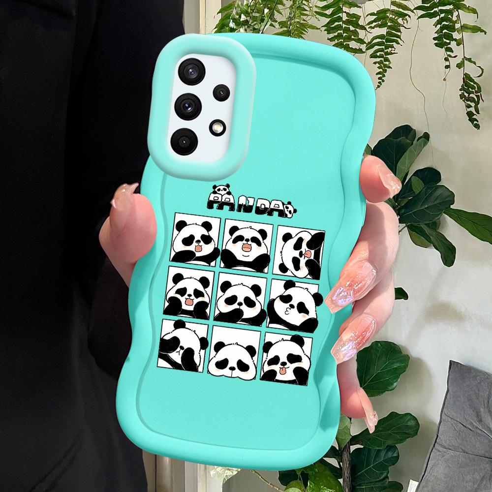 

Окрашенный узор Big Wave Edge Мягкий силиконовый материал Macaron чехол для телефона противоударный защитный резиновый чехол для Samsung Xiaomi Poco Redmi Xiaomi Poco M5S синий