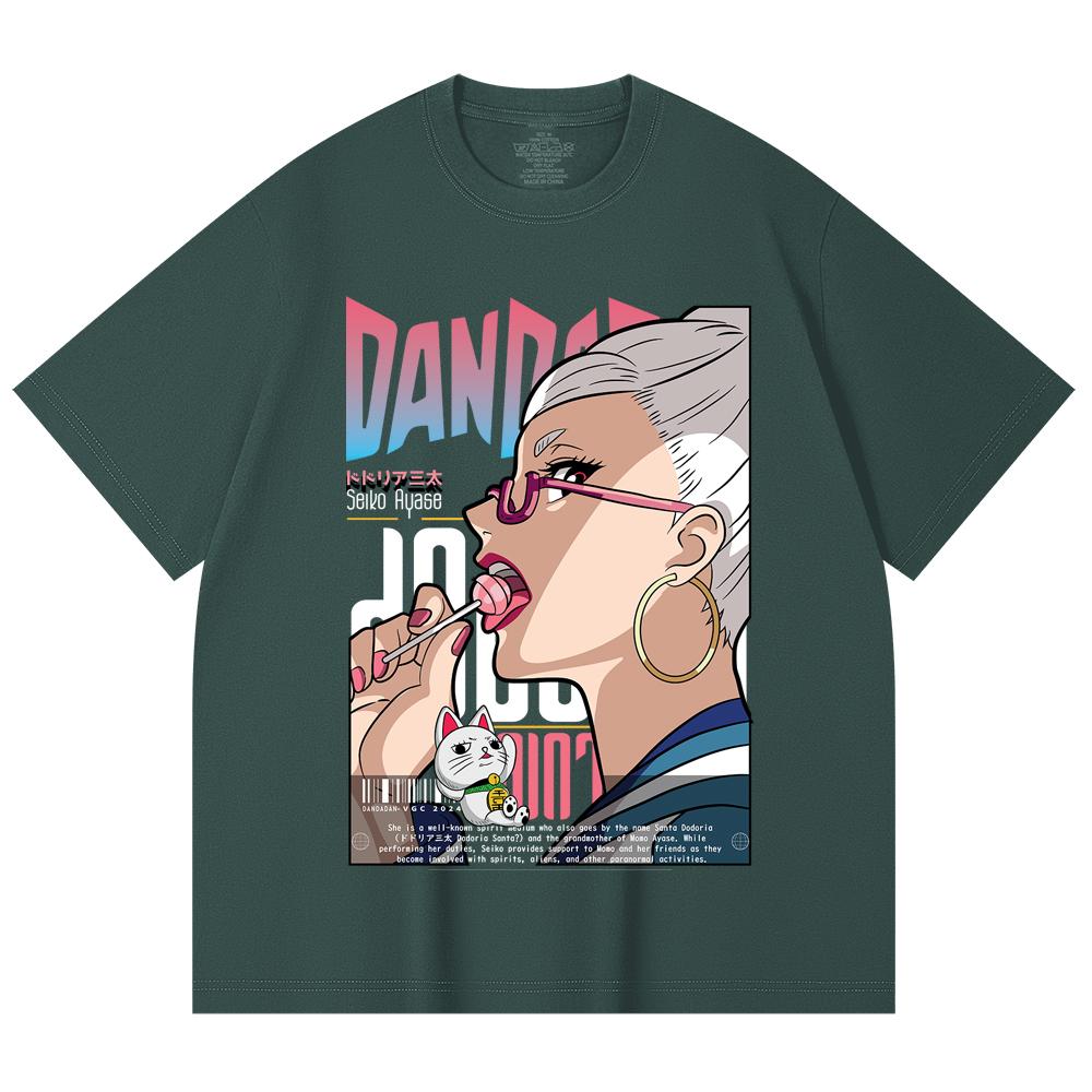 230 Gsm 100% Cotton DanDaDan V10 Seiko Print Unisex Heavy Cotton T Shirt