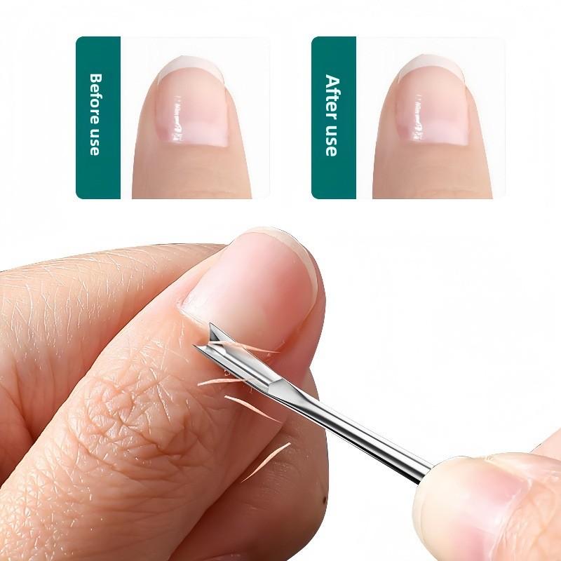 Dual-ended Cuticle Trimmer for Removing Hangnails and Cuticle Scraping