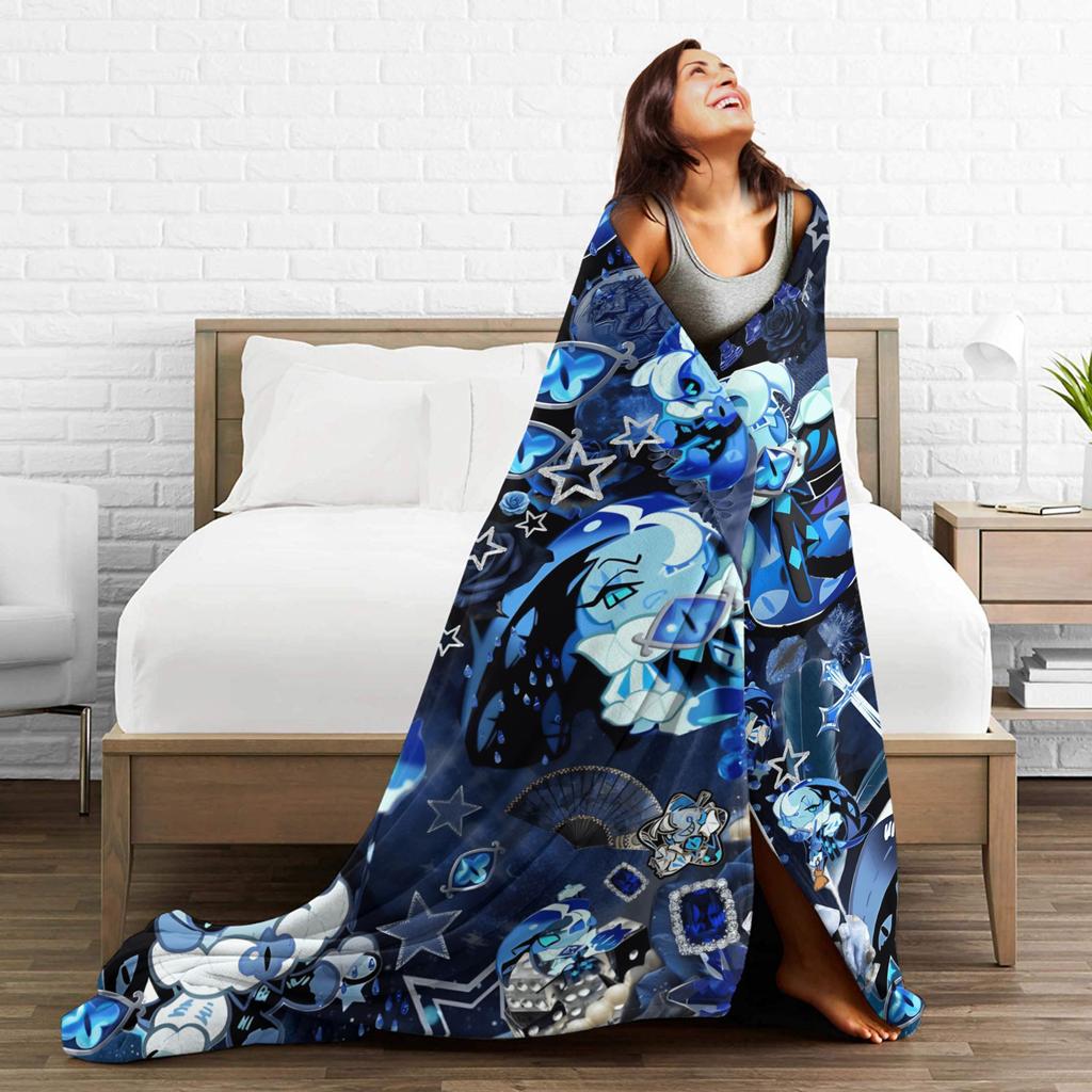 Warm Soft BlanketKids Decorative Shadow Milk Cookie Bedding Throws Run Kingdom Flannel Bedspread For Couch Trend Sofa Bed Cover