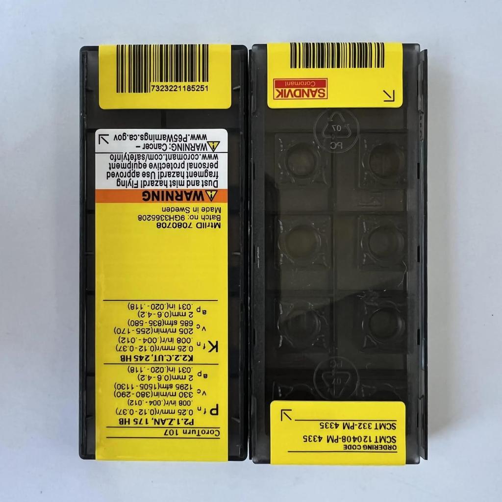 Original Sandvik / SCMT120408-PM 4335  / CNC lathe carbide blade 10 PCS