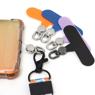 Hanging Cord Phone Lanyard Gasket 360° Rotatable Phone Card Clip Metal Phone Patch  Hang Cord Tab