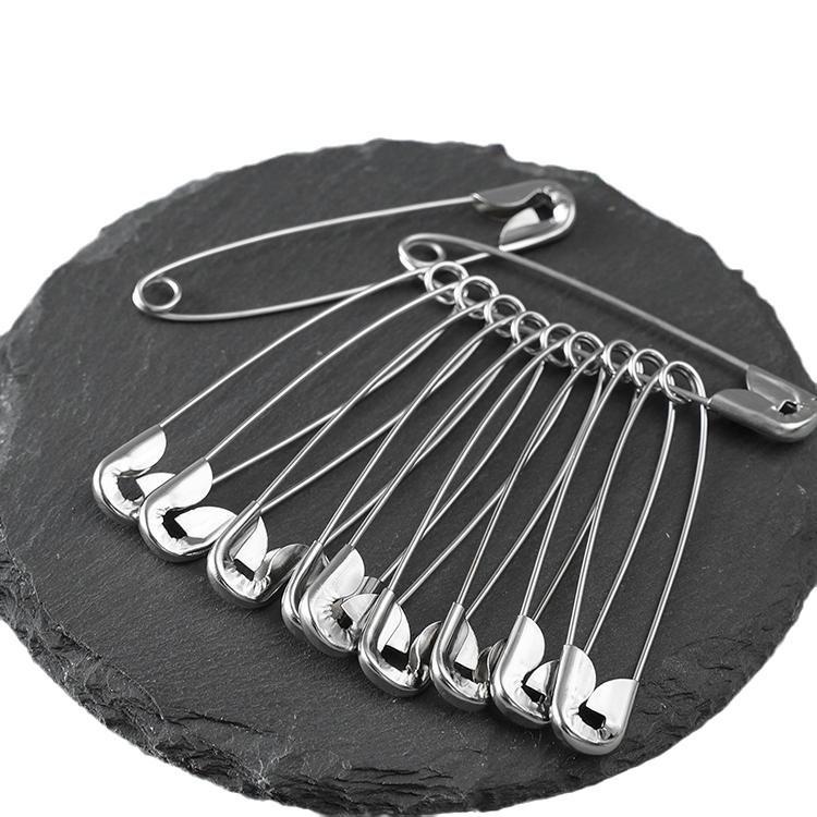 Vintage sikkerhetsnål-brosje for klær: Liten til Ekstra Stor - Sikker Klypestil for Laken og Mer