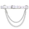 1Pcs Women Punk Goth Heart Pu Leather Elastic Leg Rings Body Jewelry On The Legs Elastic Body Chains Suspender Garters Belt