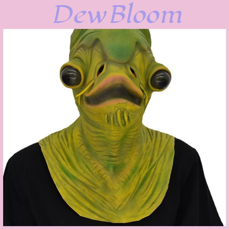 Halloween Latex Fish Monster Mask With Gloves For Costume Role Play And Horror Events