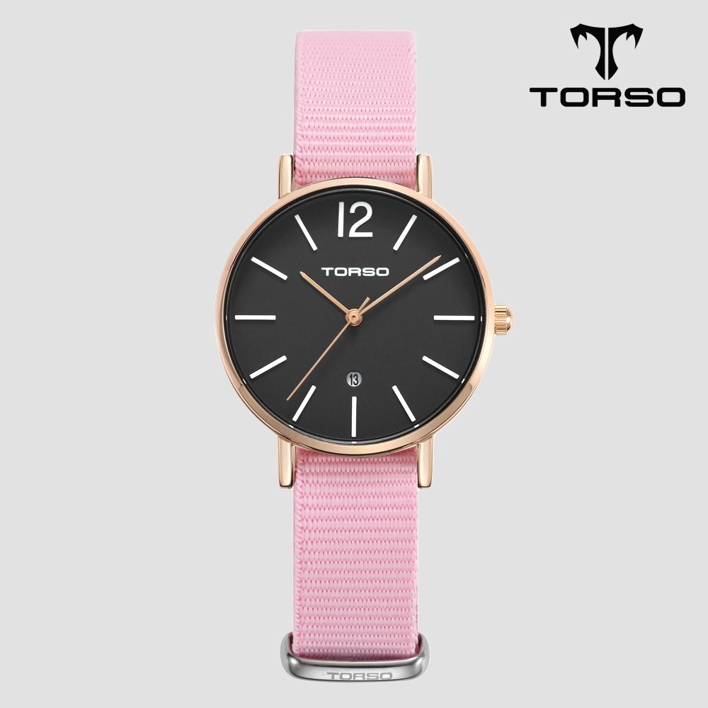 Toleuso T101F Doros Date Watch Women'S Nato Band Watch