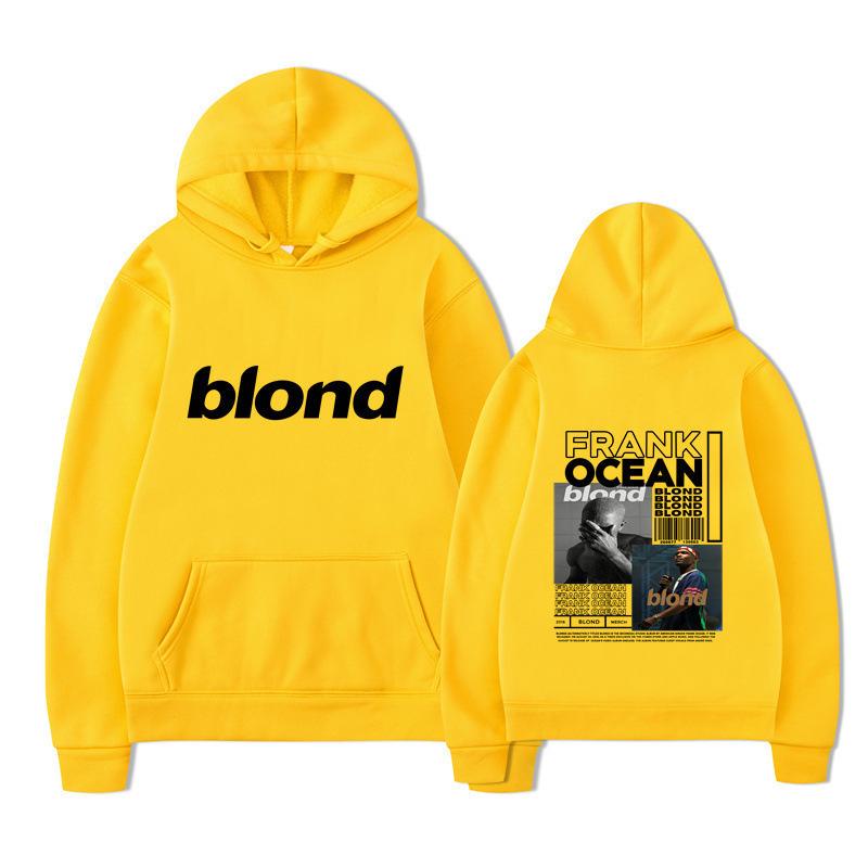 New blond Amazon autumn and winter new fleece urban casual hooded sweater