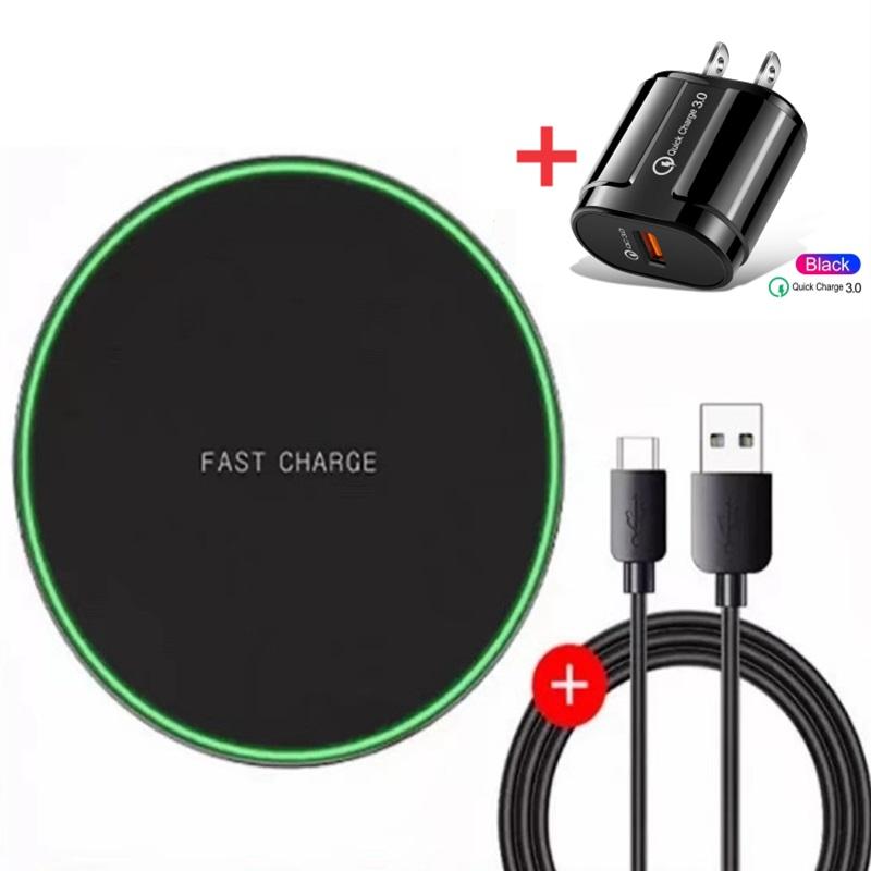 30W 20W 15W Fast Wireless  phone Charger EU US QC 3.0 plug Charger Pad for iPhone 11 Samsung Xiaomi Wireless   Charging Station
