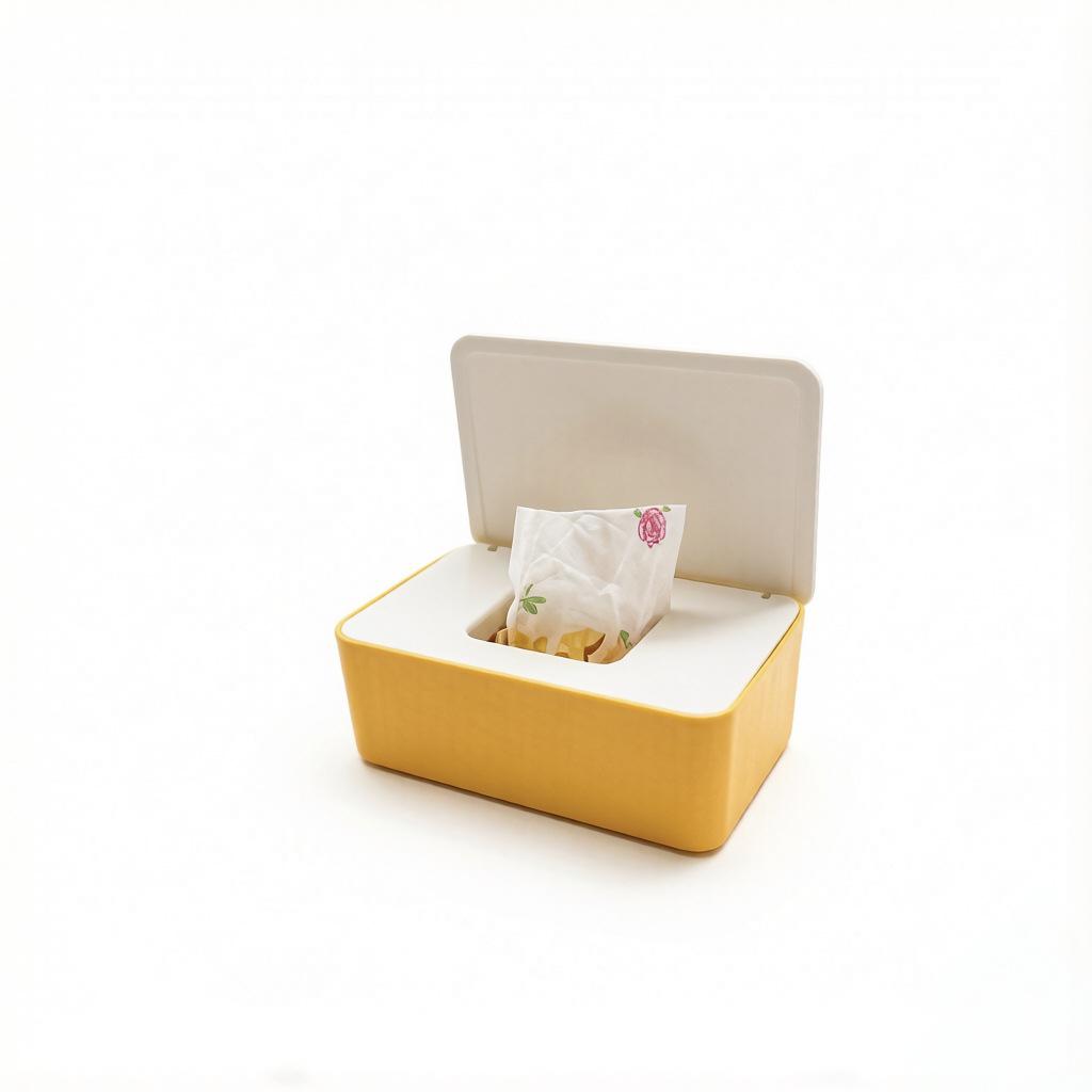 Household Desktop Baby Wet Wipes Storage Box with Sealed Cover