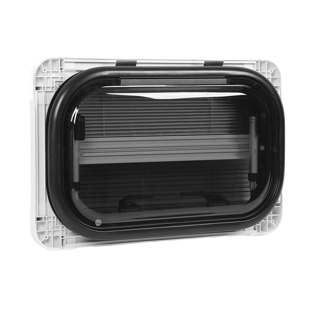 RV Window with Sunshade Screen 500mm 300mm UV Protection Insect Proof Push Out for Campers Trailers 