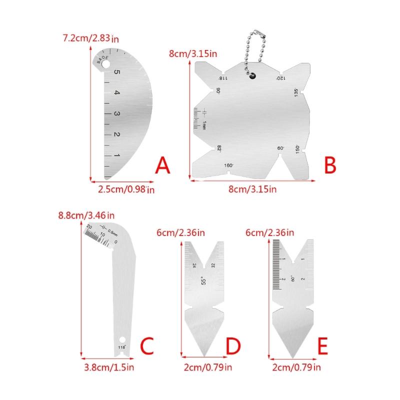 Upgraded Stainless Steel Welding Inspection Caliper Accurate Measurement Tool for Precise Weld Assessments Durable