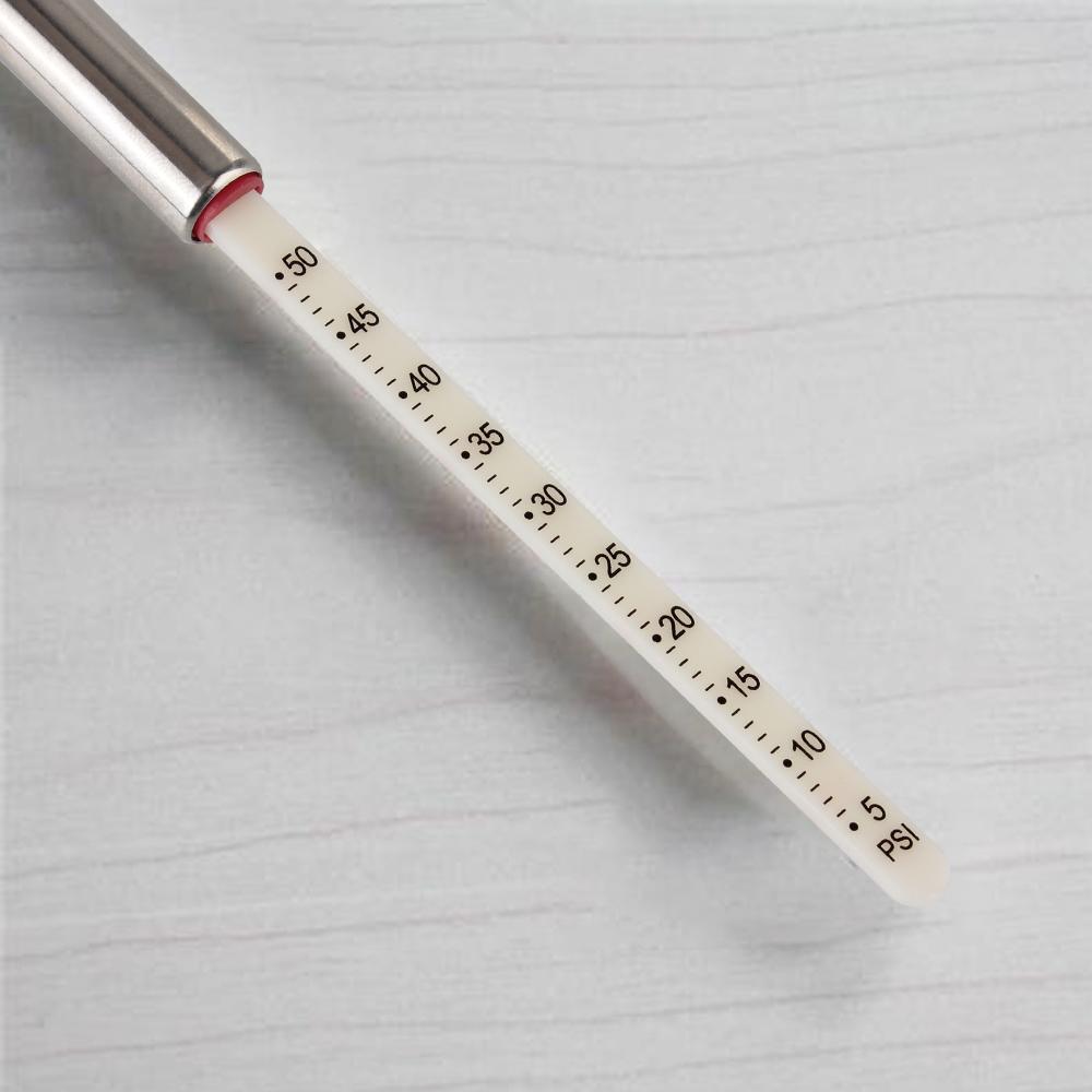 Tire/Tyre Air Pressure Test Meter Car Styling Silver Emergency Use Pen Shape Pressure Gauge 5-50 PSI Durable Portable Universal