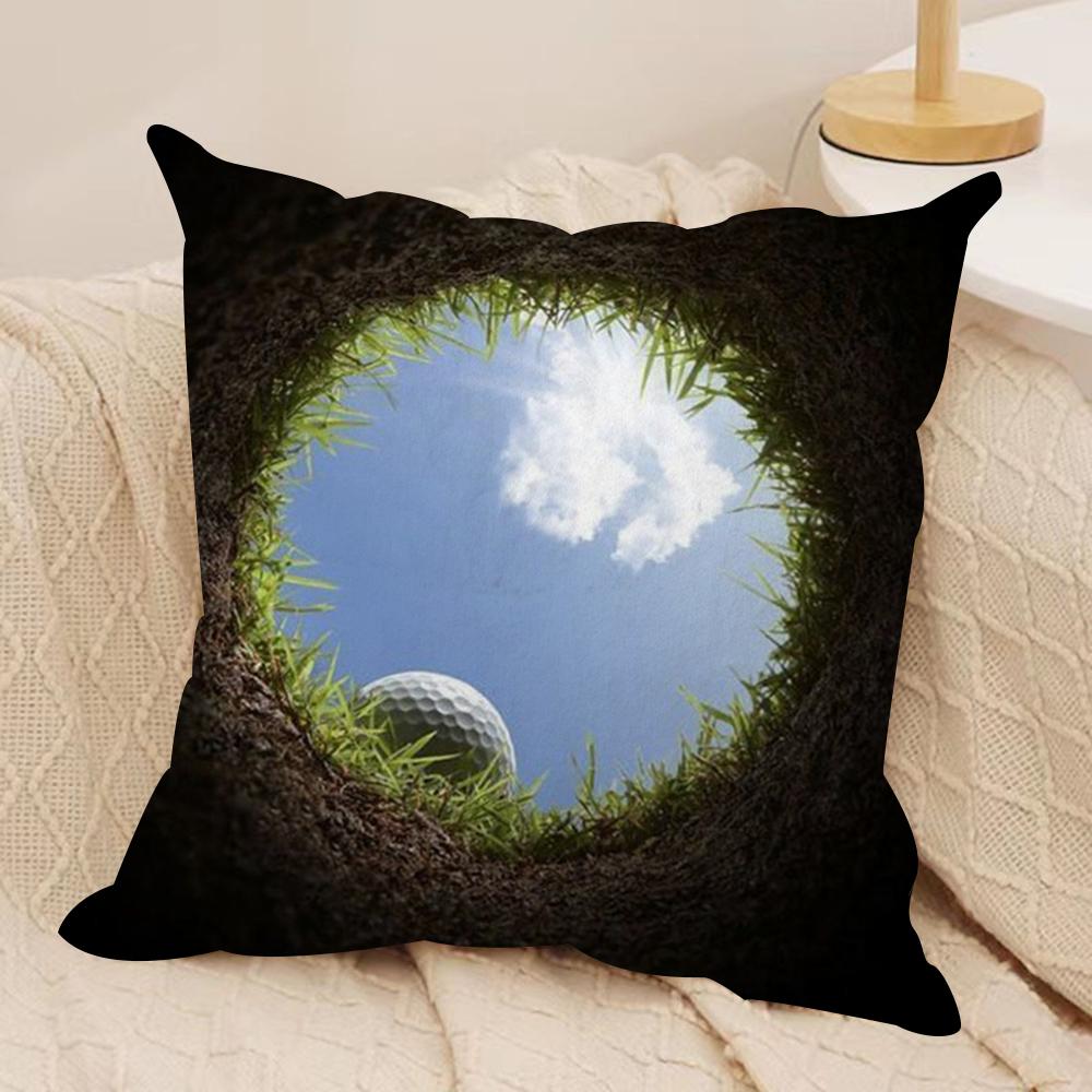 Golf Sports TTitleistS Cushion Cover Silky Short Plush DoubleSided Printed Pillow Case for Sofa All Seasons Home Decor Gift